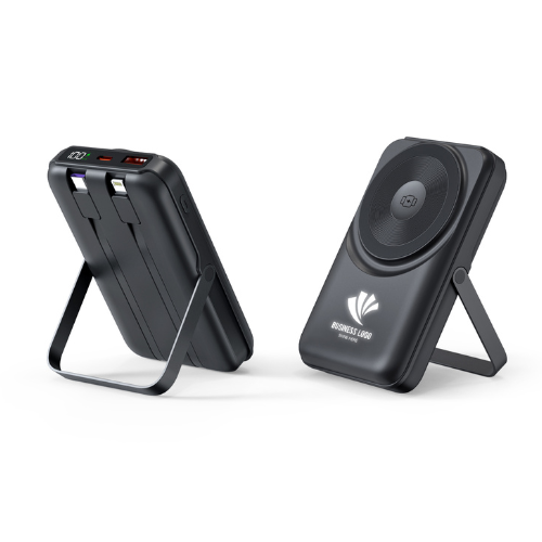 EccoTech Marka 10.000 Mah Magsafe Stand Özellikli Led Logolu 15W Powerbank